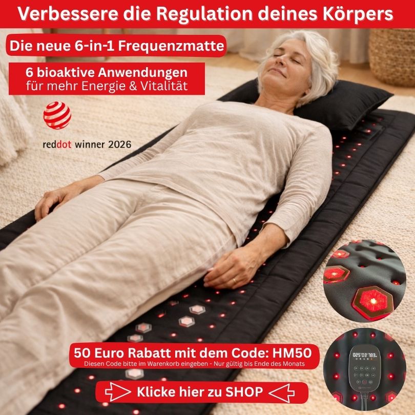 Red Dot Award 2026 Gewinner Healymat Frequenzmatte Premium Design